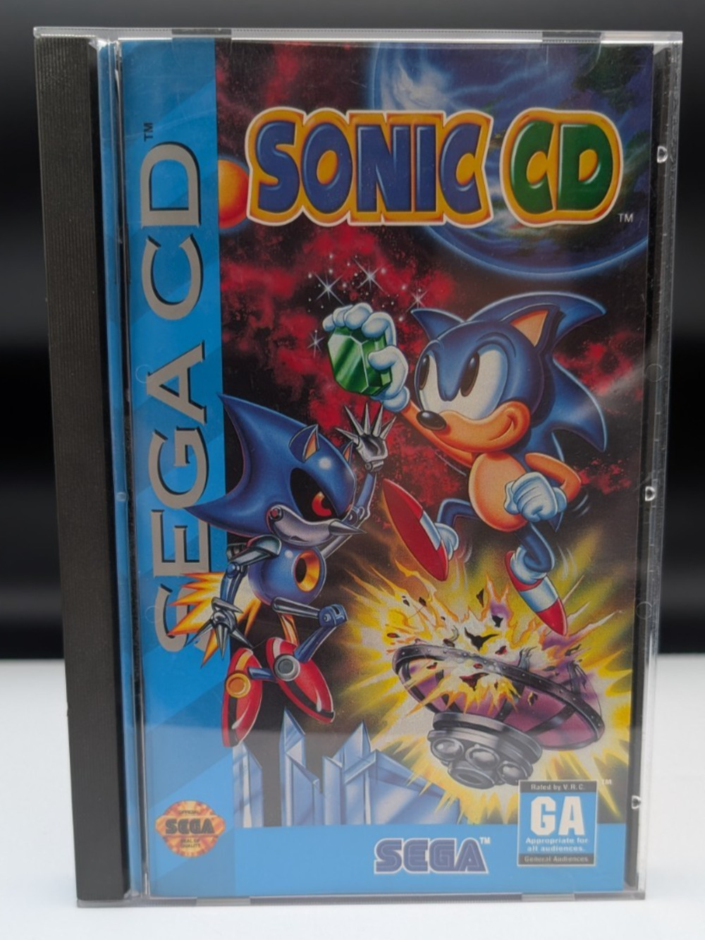 Sonic CD For Sega CD CIB Complete Vintage Collectible Very Good Condition